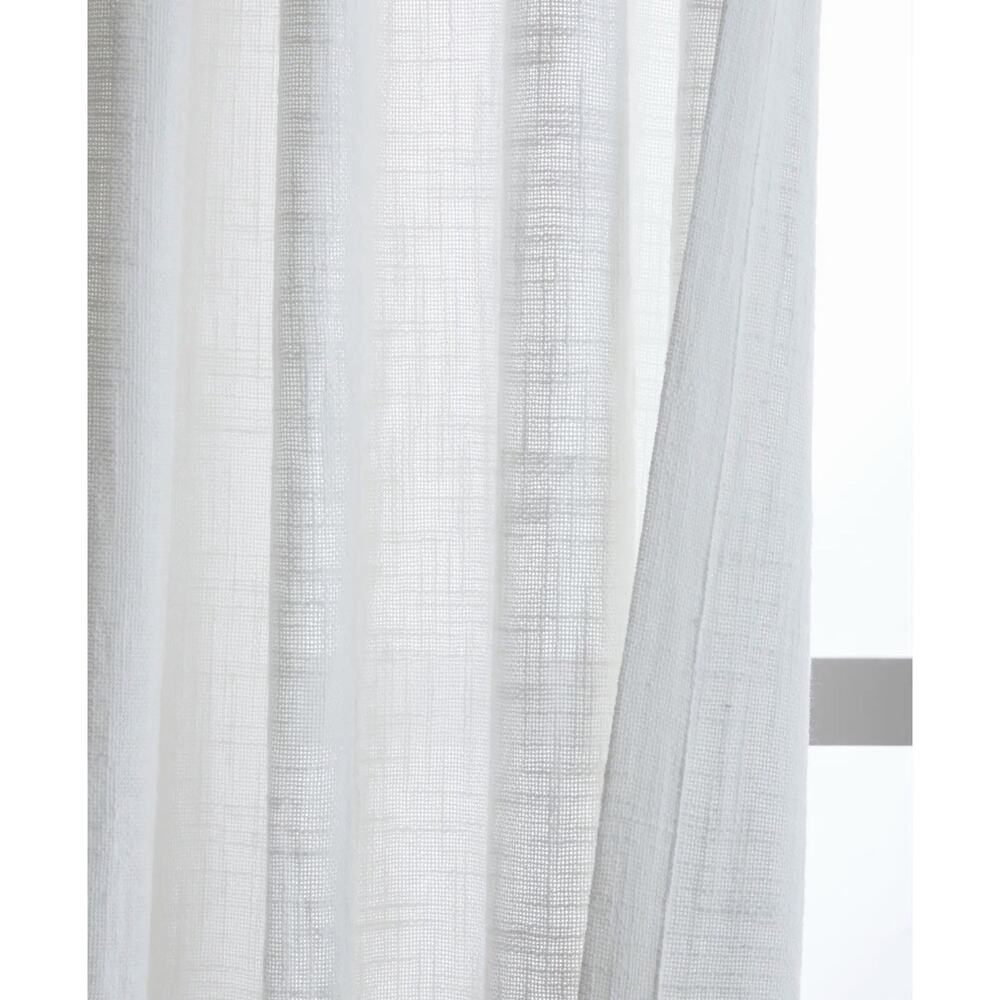 NEW Quince COTTON SHEER Curtain •4 PANELS •48 x 108”• Cotton Curtains WHITE $160 - Picture 3 of 7